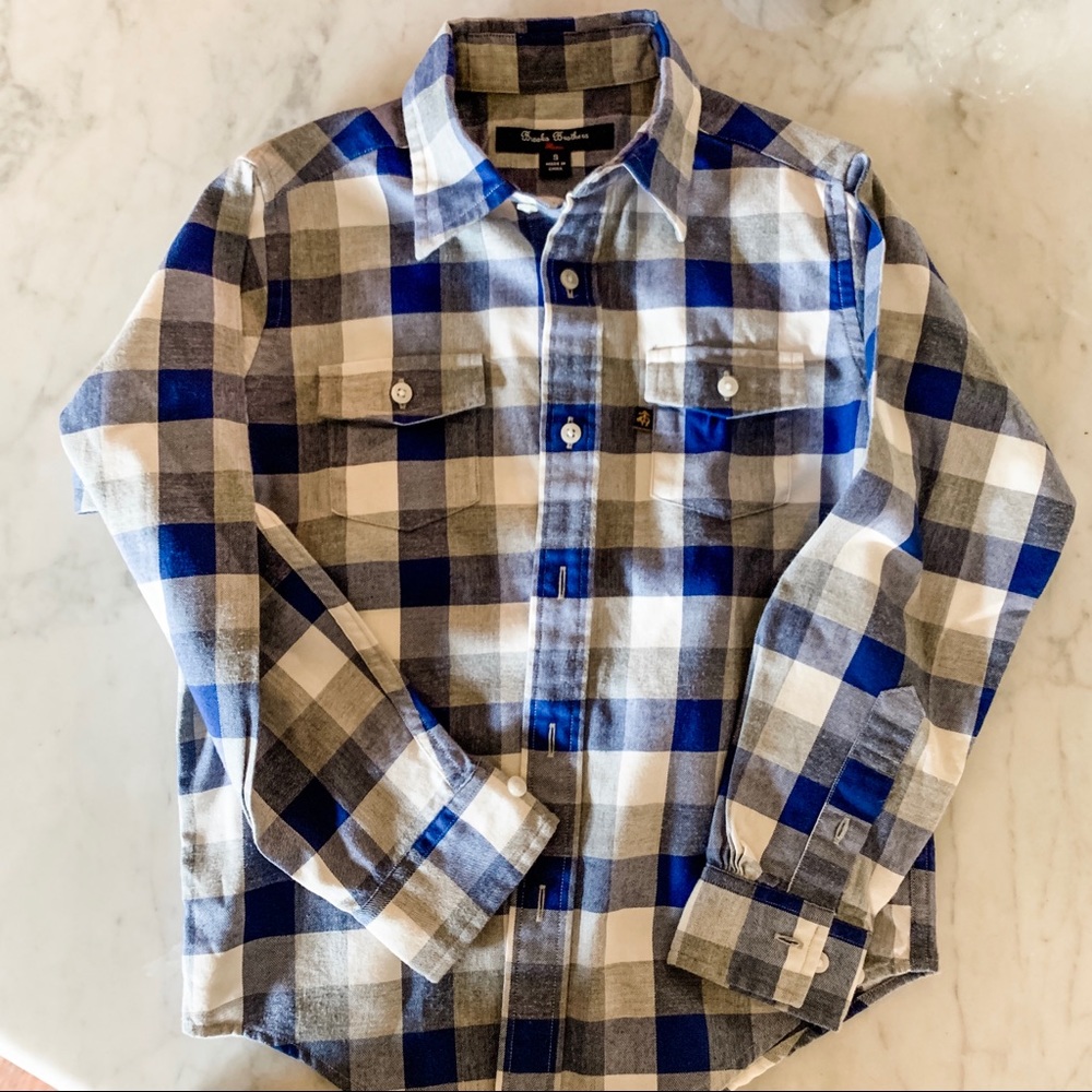 Brooks Brothers Small plaid Flannel sport shirt